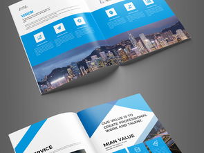 凝聚專業(yè)力量，彰顯品牌魅力 大氣藍色企業(yè)畫冊設計全攻略